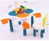 Rabbit Swing Shaped Kids Drawing Study Desk And Chair Set