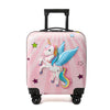 Available Unicorn Swing Cartoon Luggage Bog 18 Inch