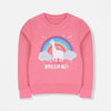 Dream Big Rainbow Pink Terry Sweatshirt