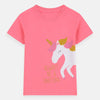KK Pink Always Be Happy Unicorn Glitter Tshirt 6075