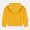 KK H Embroidered Yellow Kangaroo Pocket Zipper Hoodie 5477