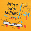 KK Yellow Never Stop Rolling Tshirt 6041