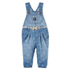 OSK Blue Floral Overall Dungaree With Belt 5634
