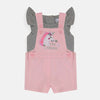 Stay Magical Unicorn Pink Romper With Grey Tshirt 5650