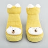 XBR Cat Mustard Comfortable Socks Booties 5463