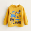 MNG Yellow Stay Brave Towel Embroided Sweatshirt 5355