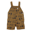 CRT Light Brown Dig It Truck Printed Cotton Dungaree 5636