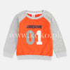 Awesome Orange Grey Sweatshirt 5218