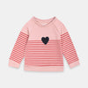LR Light Pink & Black Heart Sweatshirt 5226