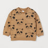 HM Brown Panda Sweatshirt 5362