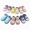 Kids White & Pink Antislip Floor Socks 5390