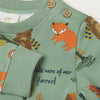 HM Forest Bear Print Green Sweatshirt 6219