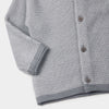 Grey Front Button cardigan Sweater 6241