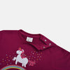 ZR Purple Glittered Rainbow Unicorn Sweatshirt 5445
