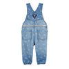 OSK Blue Floral Overall Dungaree With Belt 5634