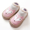 Kids Pink & Grey Antislip Socks 5394