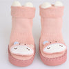 XBR Cow Pink Comfortable Socks Booties 6215