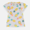 White Pineapple Printed Tshirt 5522