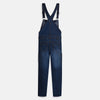 WF Girls Dark Blue Jeans Dungaree Front Zip Pocket 5603