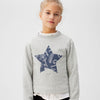 MNG Blue Star Grey Sweatshirt 5235