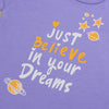 KK Just Believe In Your Dream Purple Romper 5706