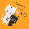 KK Yellow Mummy Is My BFF Tshirt 6045