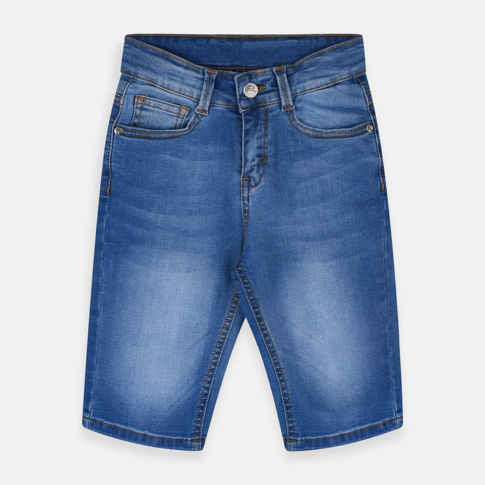 Mcikkny Vintage Men's Cargo Summer Denim Shorts Multi Pockets Blue Straight  Short Jeans For Male Plus Size 30-46