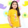 KK Yellow Cool Mood Glittered Tshirt 6039