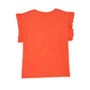 SOLV Orange Hello Sun Shine Sequence Frilled Short Sleeves Tshirt 5973