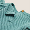MS Frilled Shoulder Aqua Sweater 6256