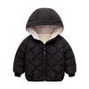 Black Hooded Inner Fleece Full Sleeve Jacket 7026