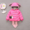 Sharp Pink Bunny Inner Kashmiri Puffer Full Sleeve Jacket 7023