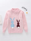 Bunny Pink Soft Knitted Woolen Sweater 6323