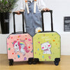 Available Peach Unicorn Character Trolley Bag