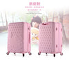 Available Pink Kitty Solid Trolley Bags