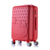 Pre-Book Berry Red Kitty Solid Trolley Bags