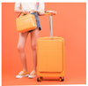 Pre-Book Orange Check Laptop Front Stylish Luggage Bag