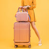 Pre-Book Tea Pink Check Laptop Front Stylish Luggage Bag