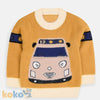 XR Car Fluffy Mustard Sweater 6312