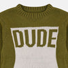 MS Dude Green Knitted Sweater 6253