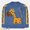 Blue Giraffe Front Pocket Furr Sweater 6315