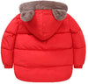 Red Double Sided Bear Ear Full Sleeve Jacket 7022