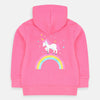 KK Pink Unicorn Are Real Fleece Zipper Hoodie