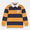 Traditional Mustard & Blue Strips Collar Shirt 5238