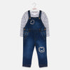 MNT Embroided Full Length Dungaree With Full Sleeve Shirt 6139