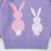 Bunny Purple Soft Knitted Woolen Sweater 6324