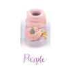 YearBan Purple Toweled Socks Gift Box 6328